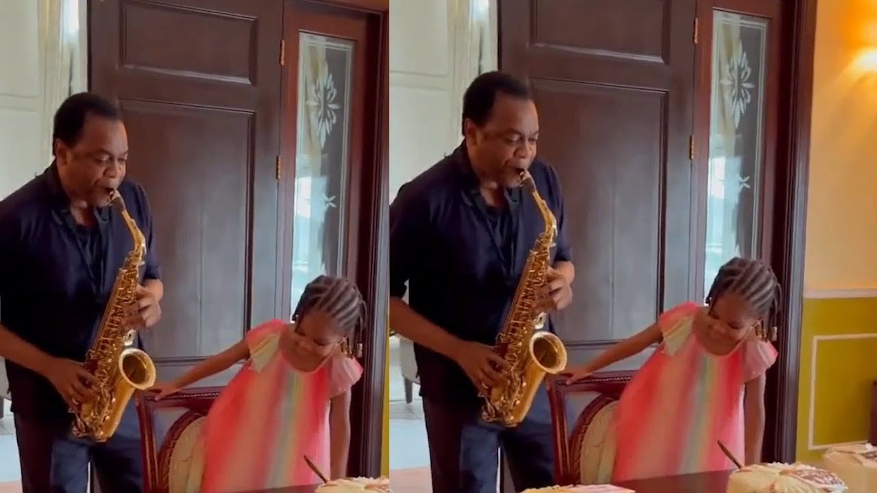 FORMER GOVERNOR DONALD DUKE SERENADES HIS GRAND DAUGHTER ON HER BIRTHDAY
