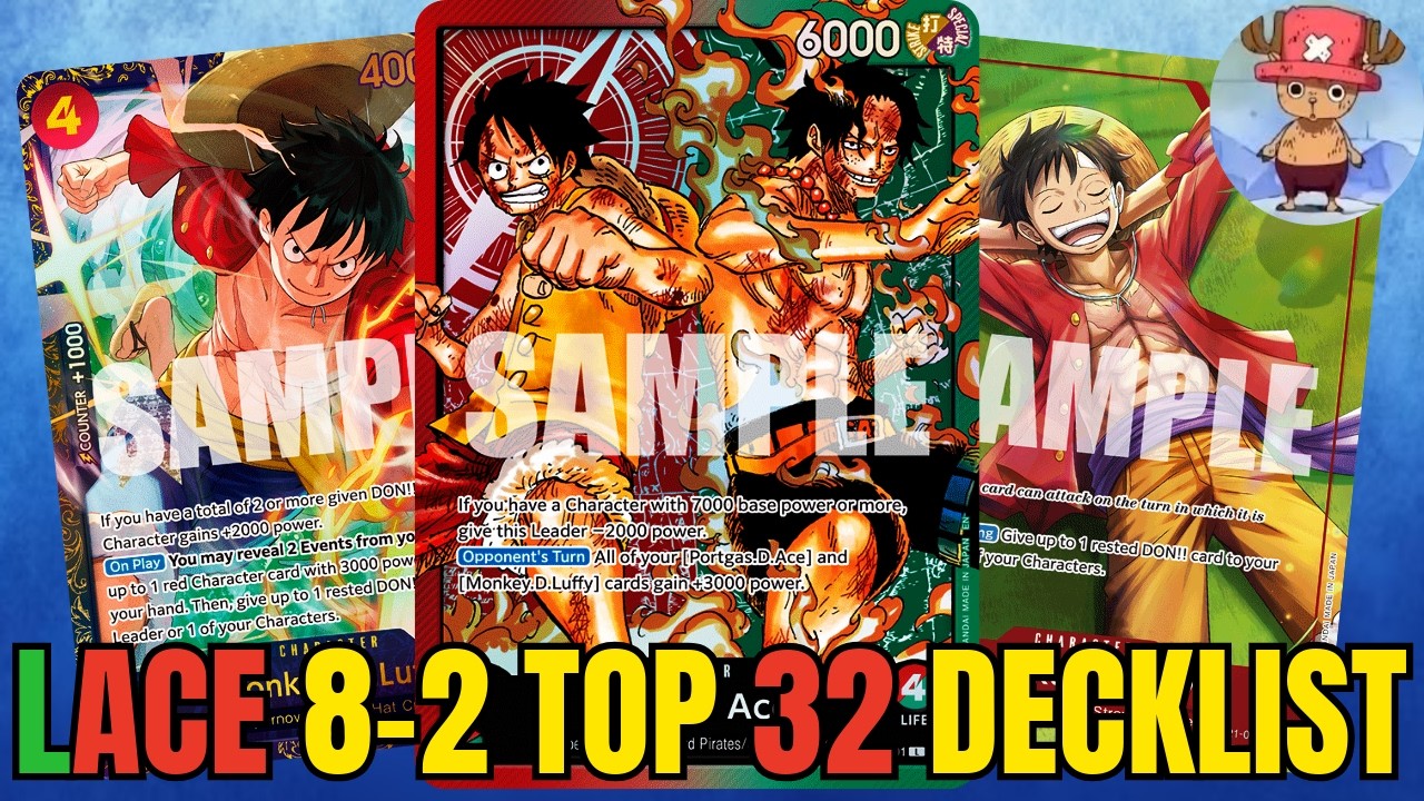 Luffy+ace ST30 deck list and game play Top 32 TC/Top 64 finals