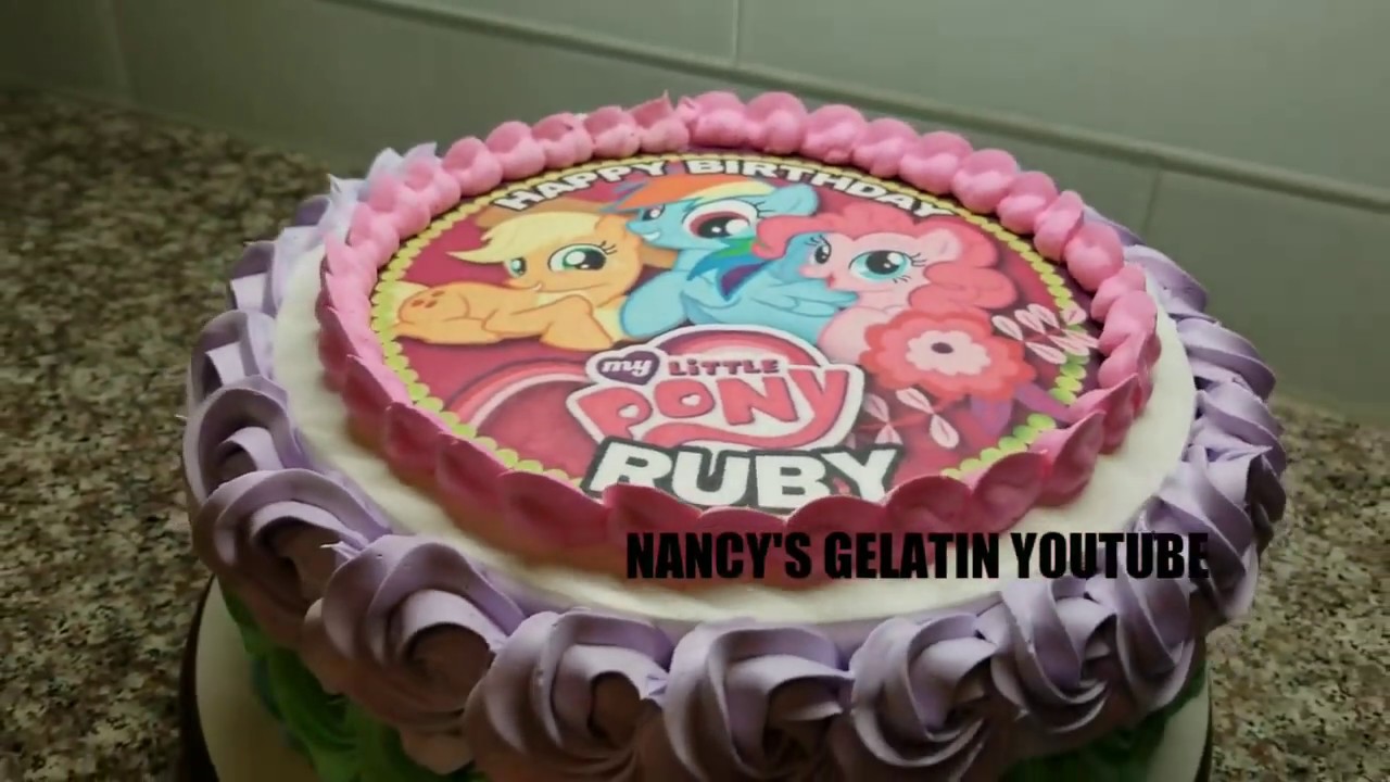 DECORACIÓN PASTEL MY LITTLE PONY PARA PRINCIPIANTES
