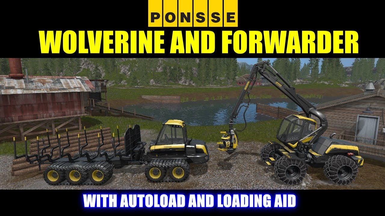 Farming Simulator 17 - Ponsse Wolverine and Forwarder Forestry Equipment 