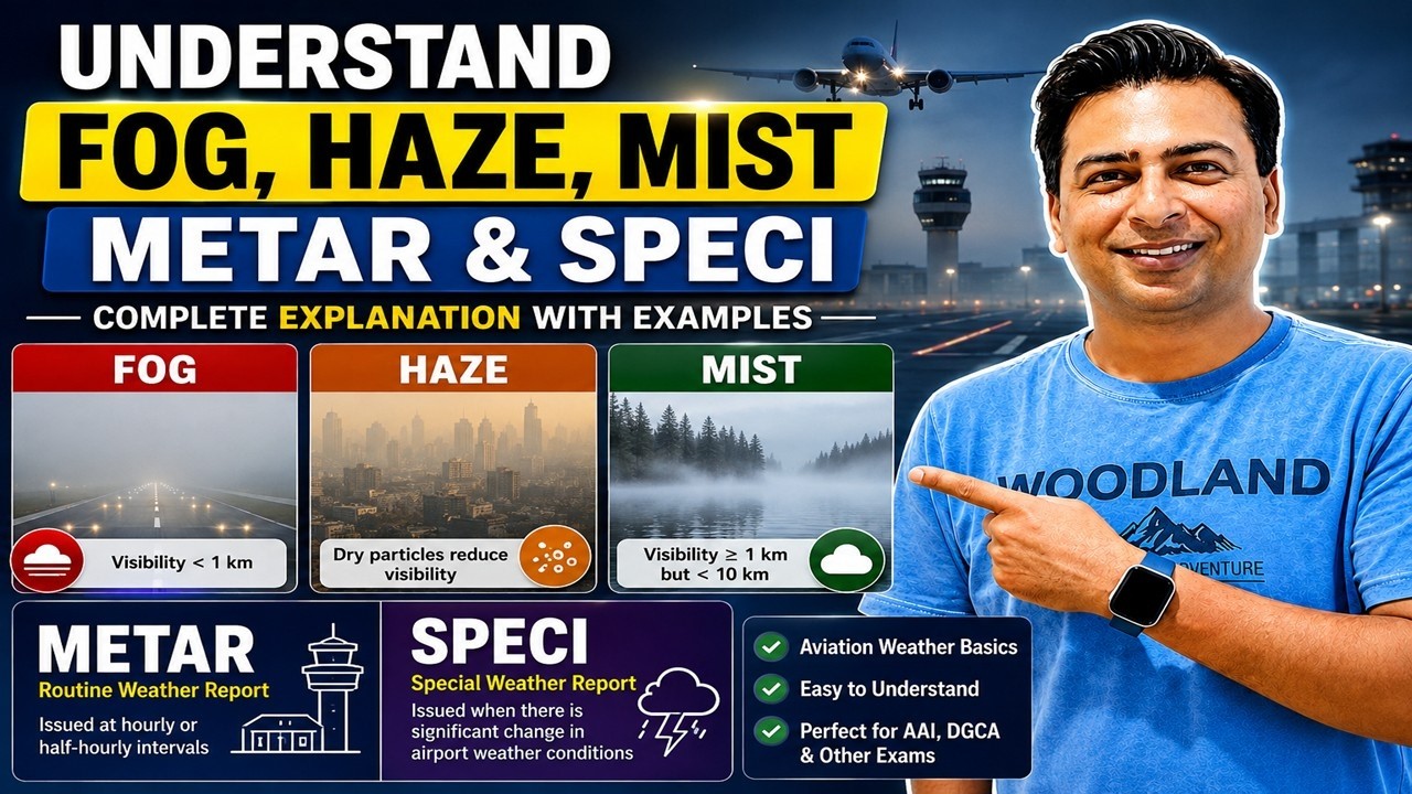 AAI JE AIRPORT OPERATIONS AVIATION CLASS | METAR, SPECI, FOG, MIST, HAZE & SMOG
