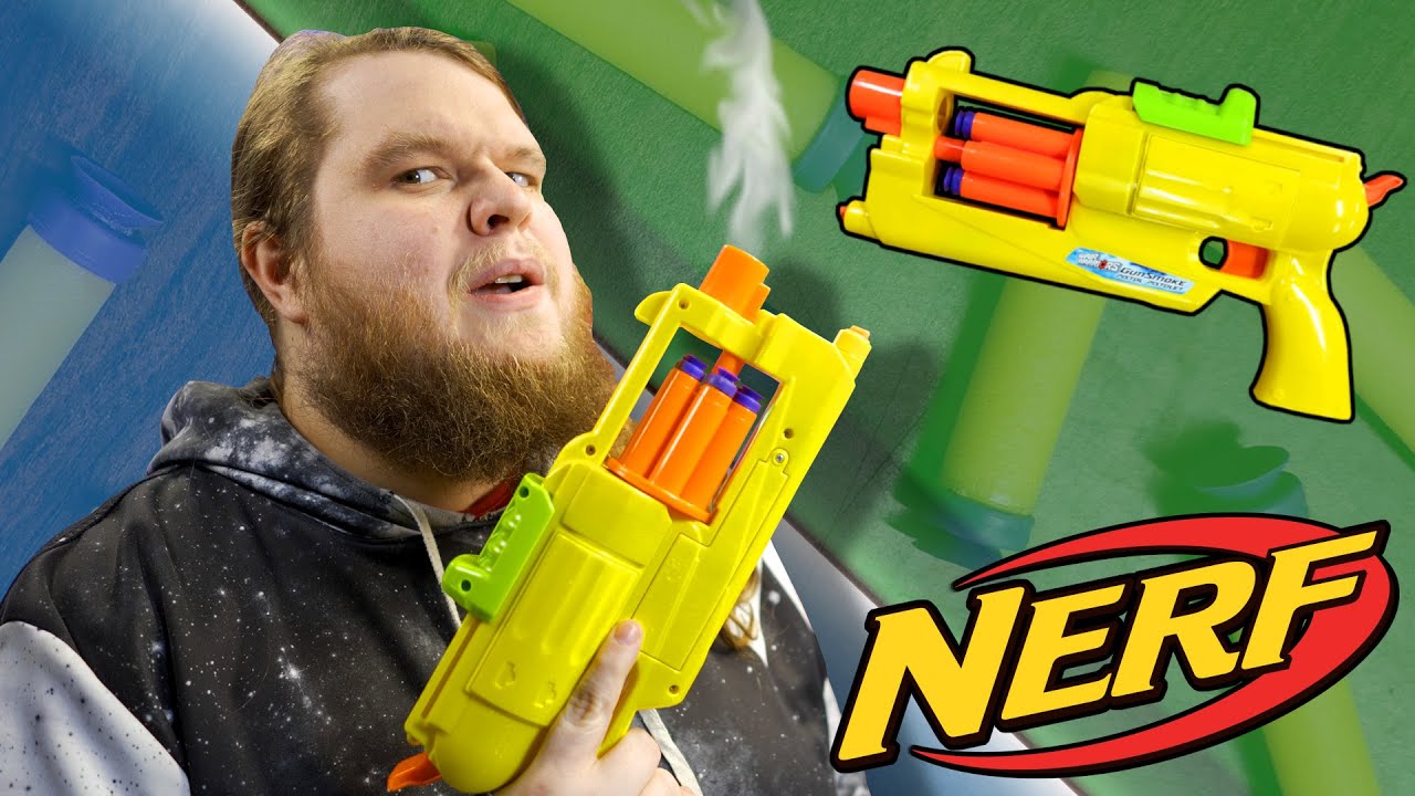 I finally have the Buzz Bee Gunsmoke Pistol, a Smoking NERF Revolver.