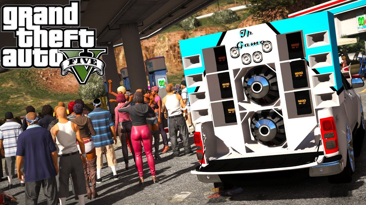 GTA V : S10 PAREDÃO DANDO SOM NO PANCADÃO DO POSTO