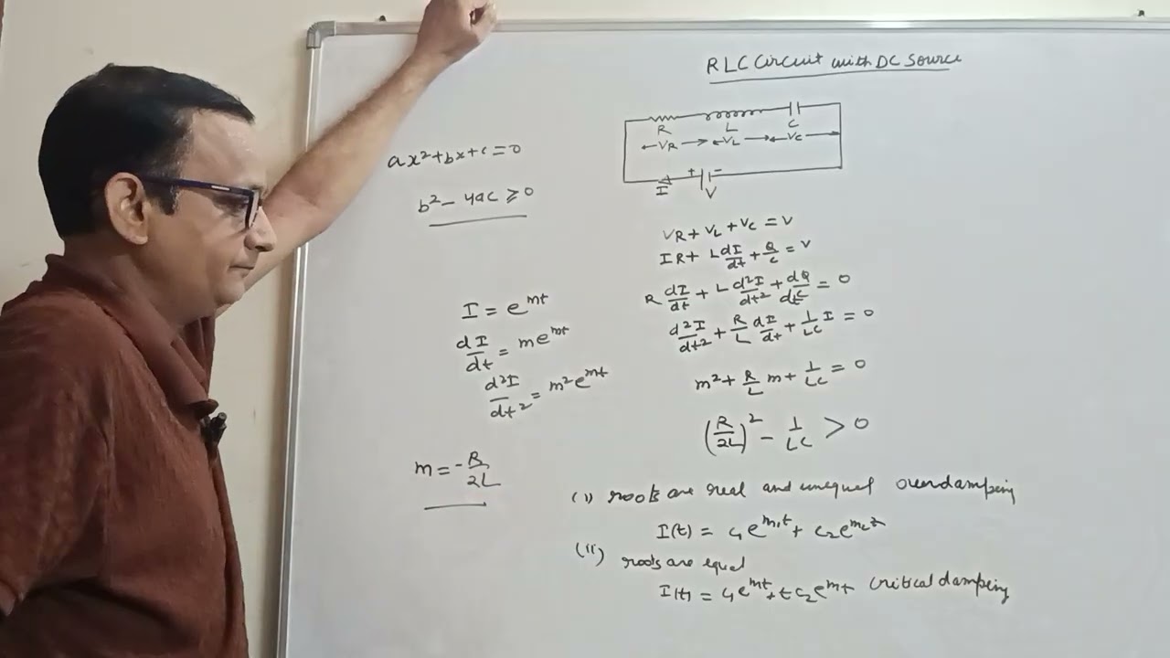 RLC Circuit with dc source Global Physics by Srijan Gupta Sir 