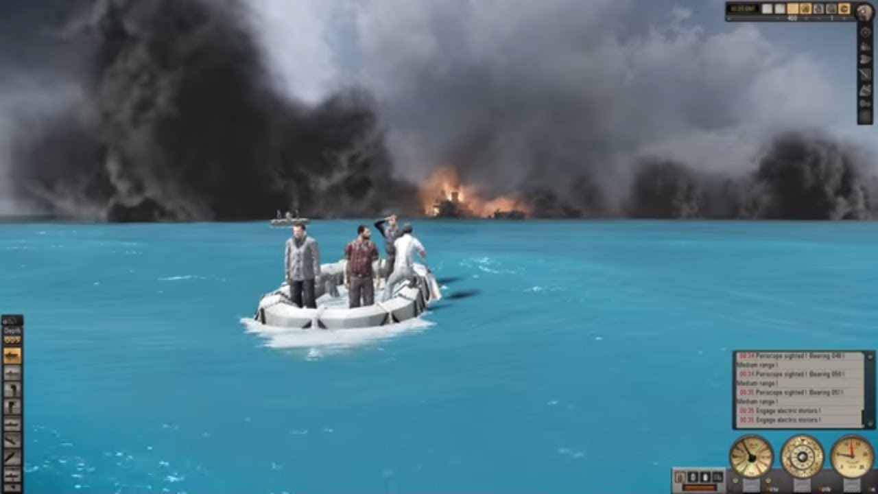 The DKM Bismarck & IJN Yamato Sinking Ships Together In Silent hunter 5