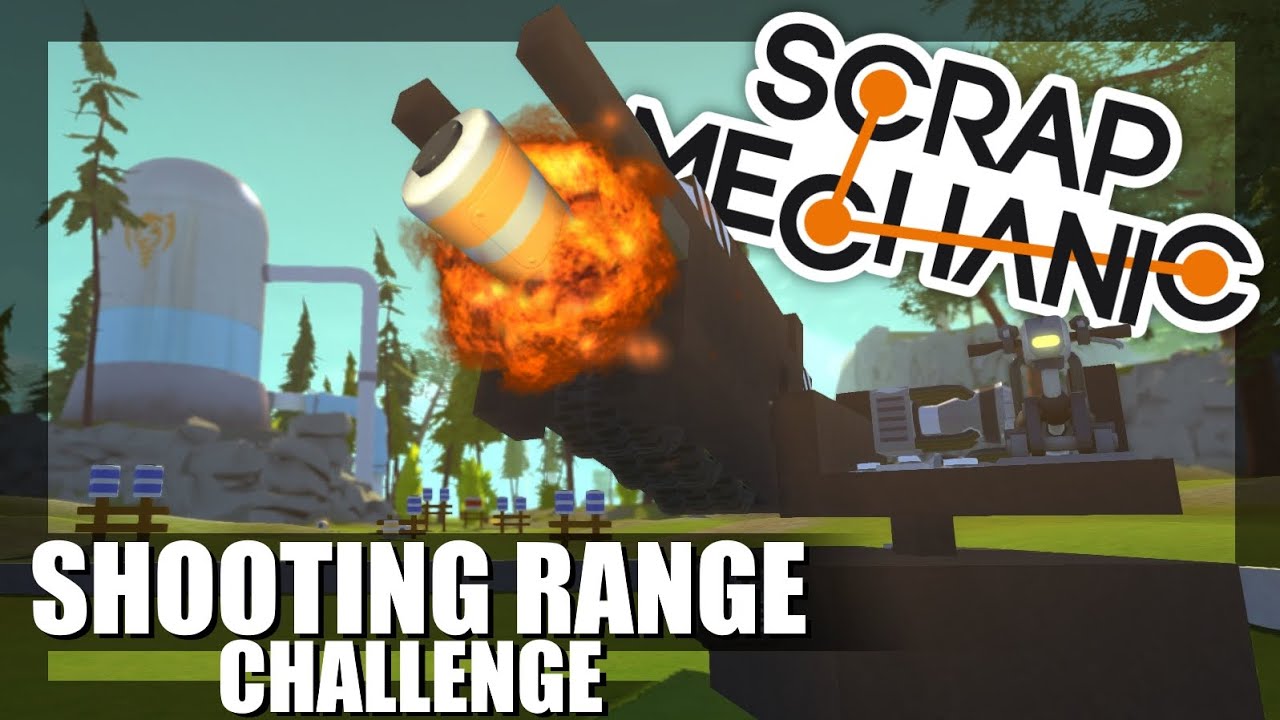 Scrap Mechanic Multiplayer - BARREL CANNON CHALLENGE!!!