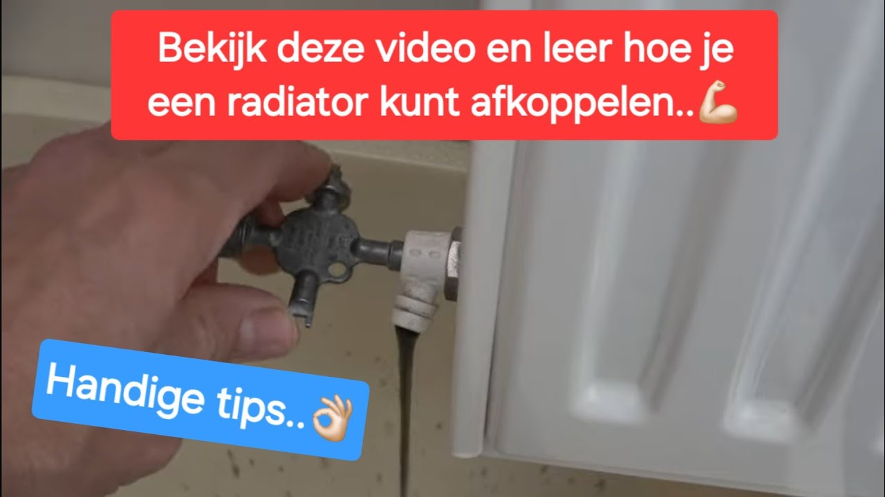Bekijk deze video en leer hoe je een radiator kunt afkoppelen...💪🏻