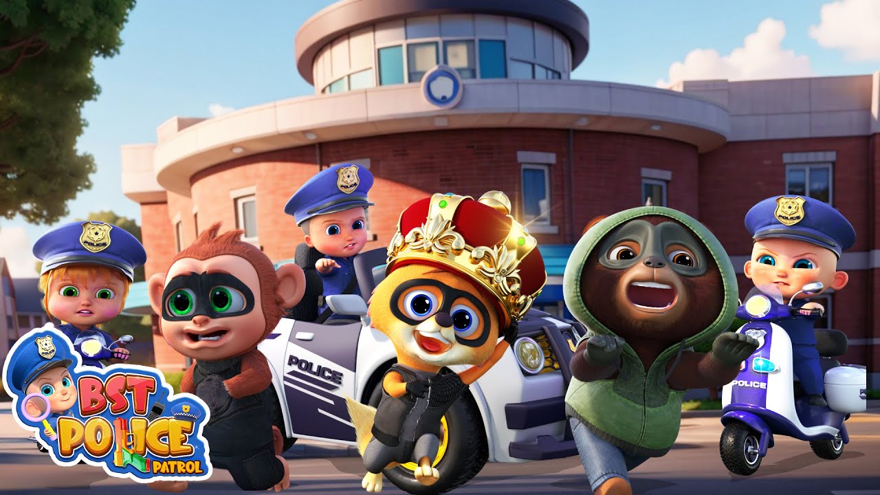The Big Bank Chaos🏦🚓 | Cartoon animation for kids | BST Police Patrol
