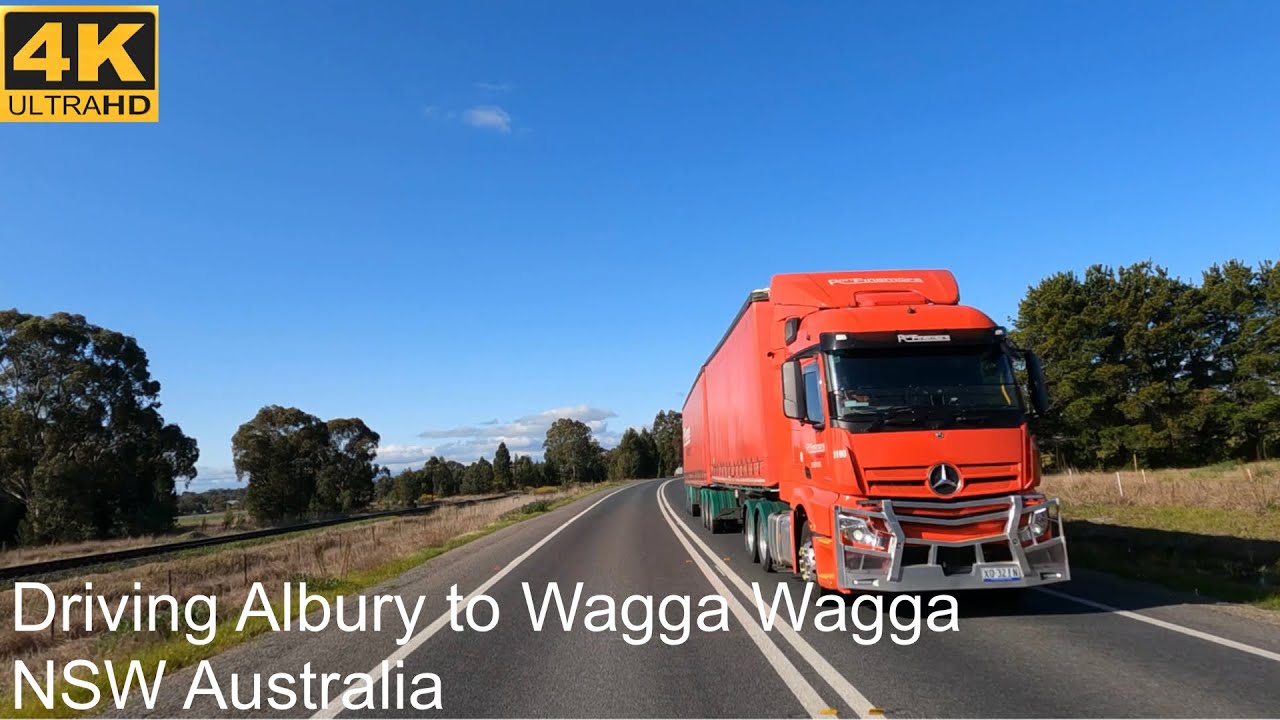 Driving Albury to Wagga Wagga | NSW Australia | 4K UHD