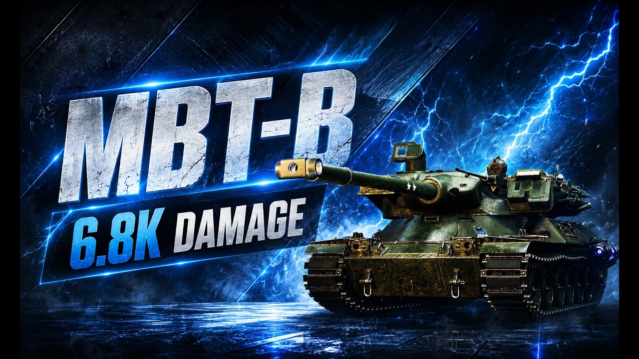 MBT-B 6.8K Damage on Pilsen | City Brawl Carry (WoT Replay)