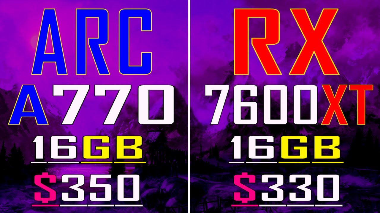 RX 7600XT vs INTEL ARC A770 // PC GAMES BENCHMARK TEST ||