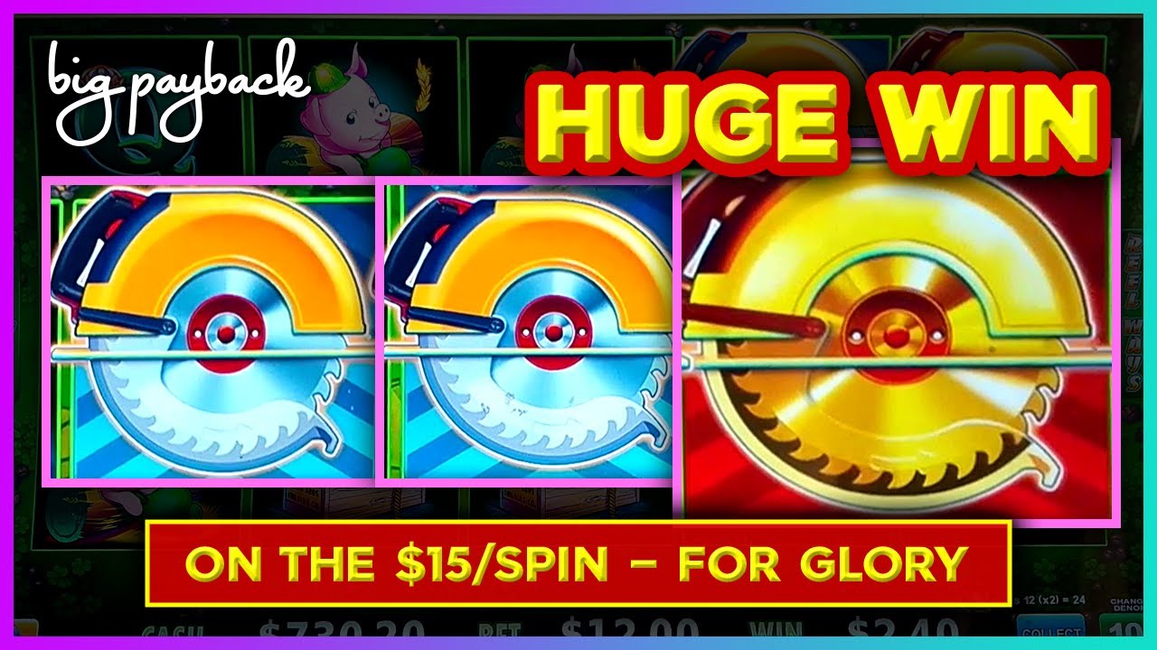 $15/Spin &rarr; GOLD BUZZ SAW HUGE! Huff N' Even More Puff Grand Slots!