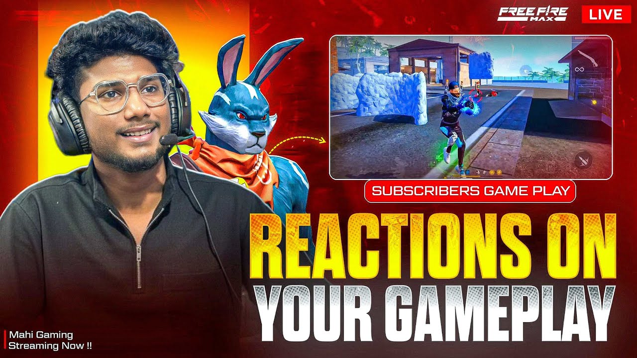 FREE FIRE LIVE IN TELUGU GUILD TRAILS AND4V4 ROOMS AND MAD REACTION🔥ON YOUR GAMEPLAY❤️WITH FACECAM🤯