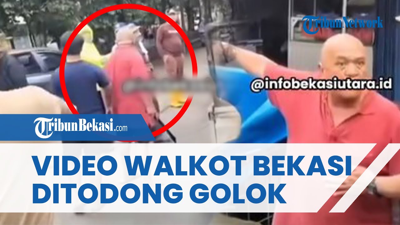 WALKOT BEKASI DITODONG GOLOK! Pedagang Es Ngamuk Tak Terima Lapak Ditertibkan