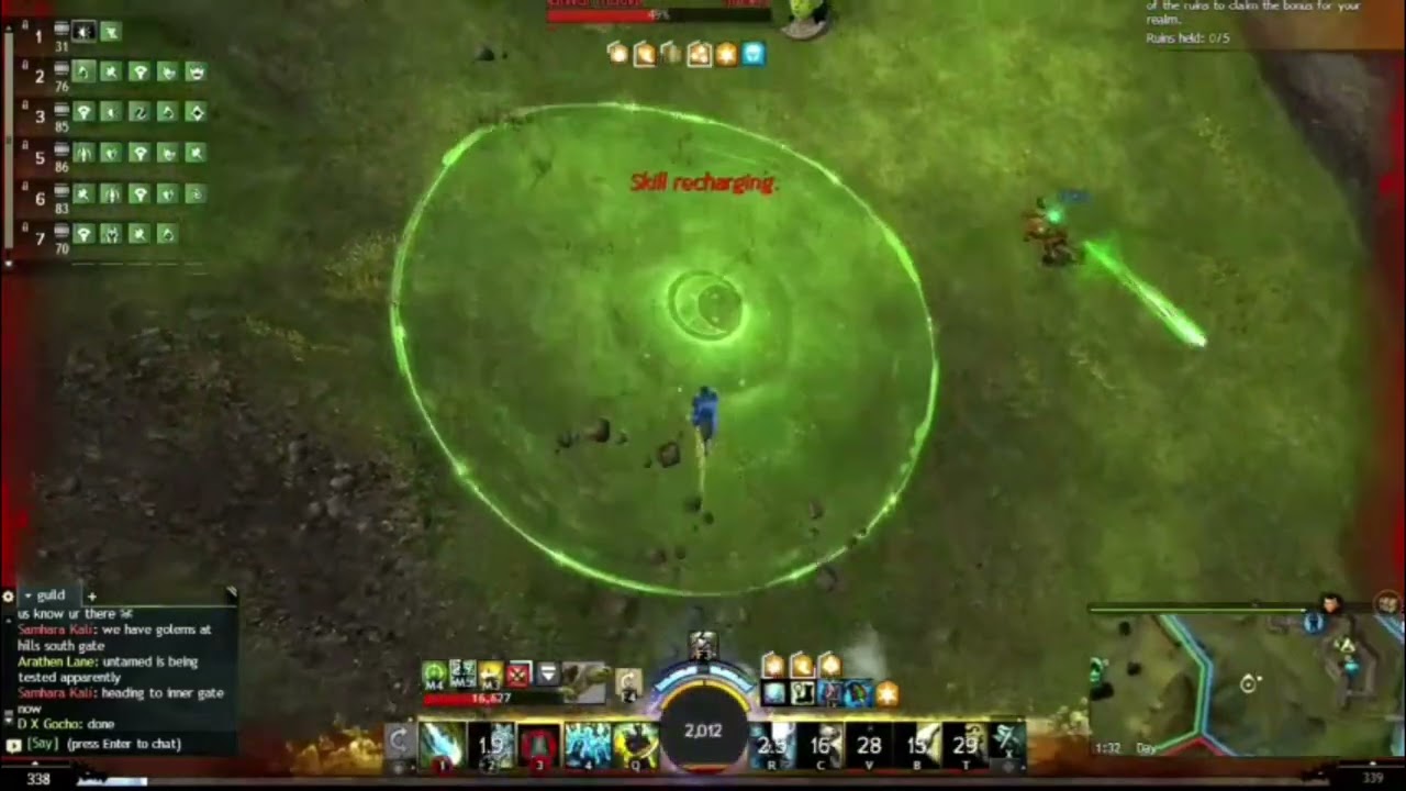 GUILD WARS 2 DRUID ROAMING WVW  by (Sou Besta) Player INICIANTE de WvW! #5 (Somente CÂMERA ACTION)