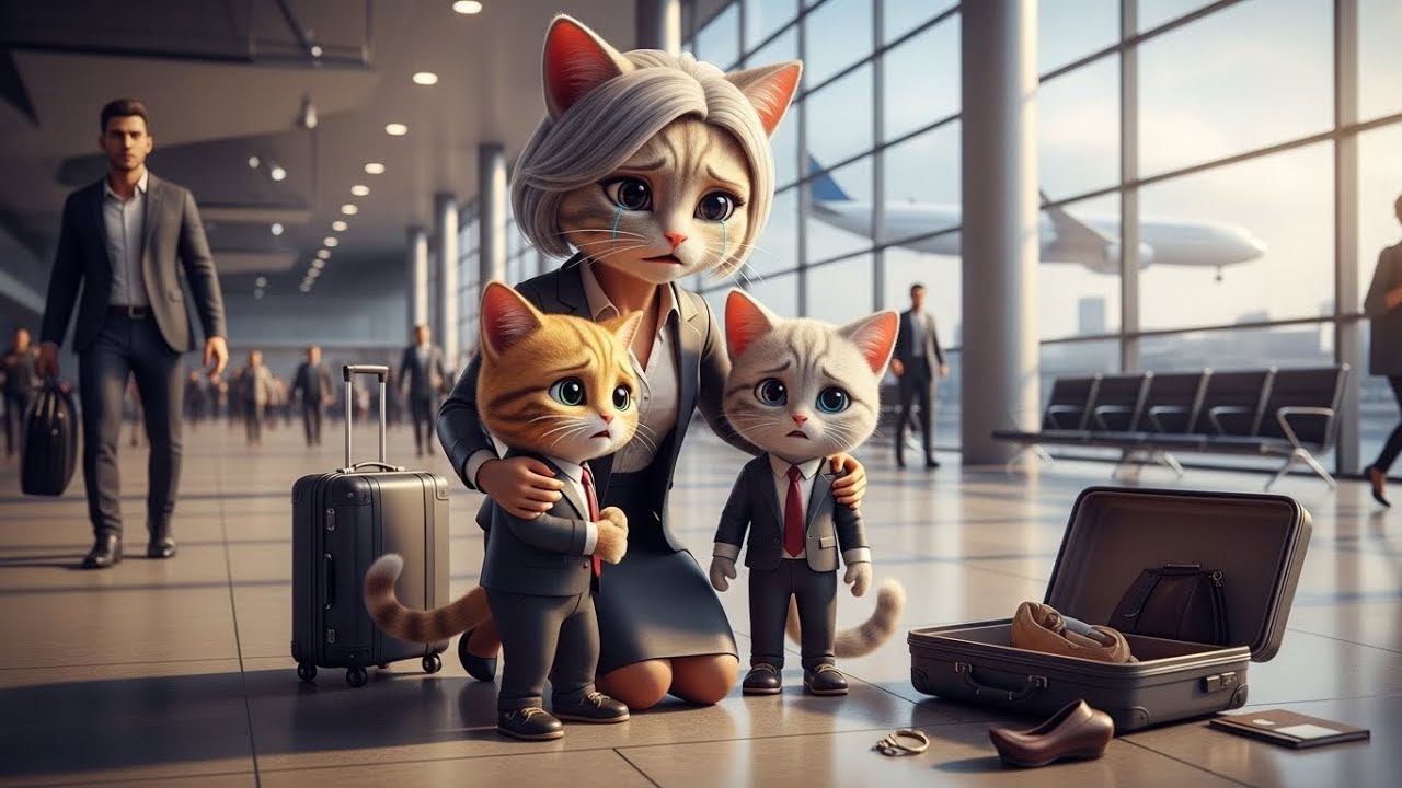 Mama Cat & Sons Airport And airplane Adventure Learn Life Lessons