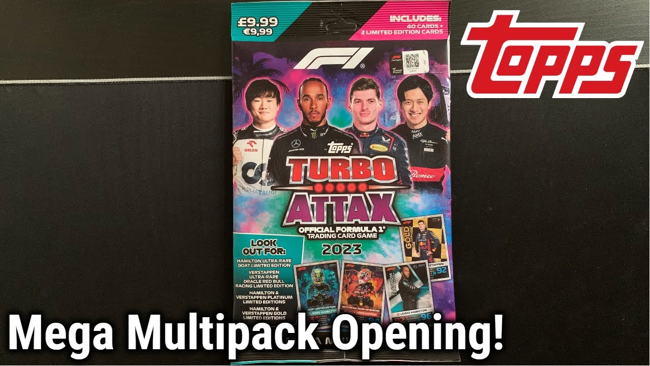 Mega Multipack Opening! - Topps F1 Turbo Attax 2023 Trading Card Collection! (Formula 1, 2 and 3)