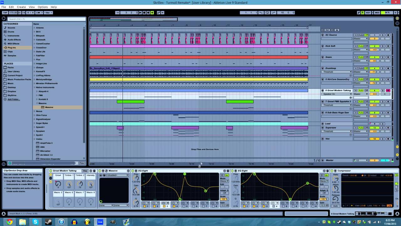 Growl Bass Tutorial #3 - Skrillex Signature Growl in Massive (Turmoil Growl)