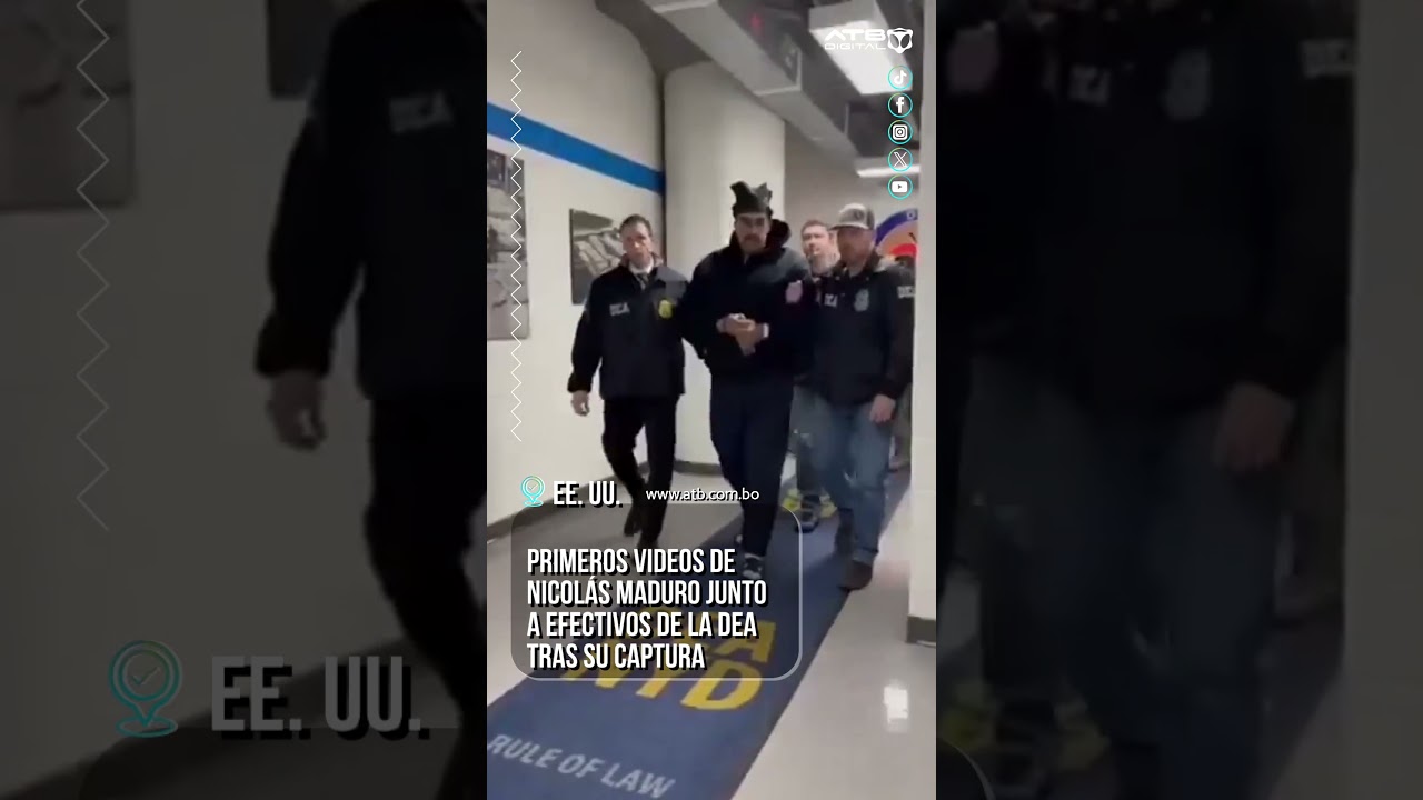 Primeros videos de Nicol&aacute;s Maduro junto a efectivos de la DEA tras su captura
