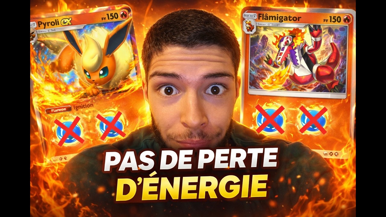 PAS DE PERTE D'ÉNERGIE ! 🔥 Le deck Flâmigator EX / Pyroli EX est TROP FORT !