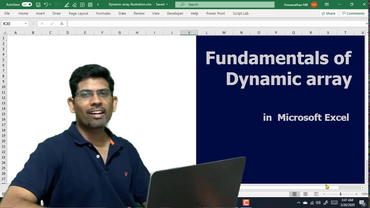Fundamentals of dynamic array| How to frame a dynamic array formula in MS Excel