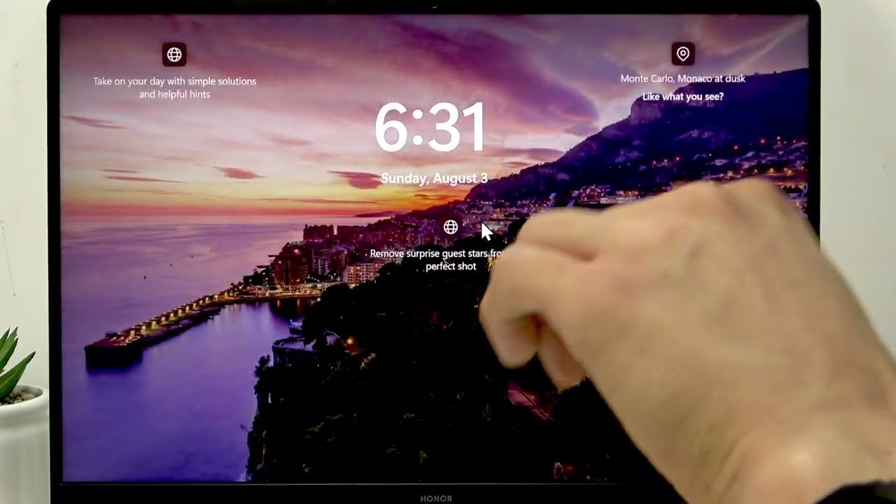 HONOR MagicBook X16 PRO &ndash; How to Turn On Lock Screen