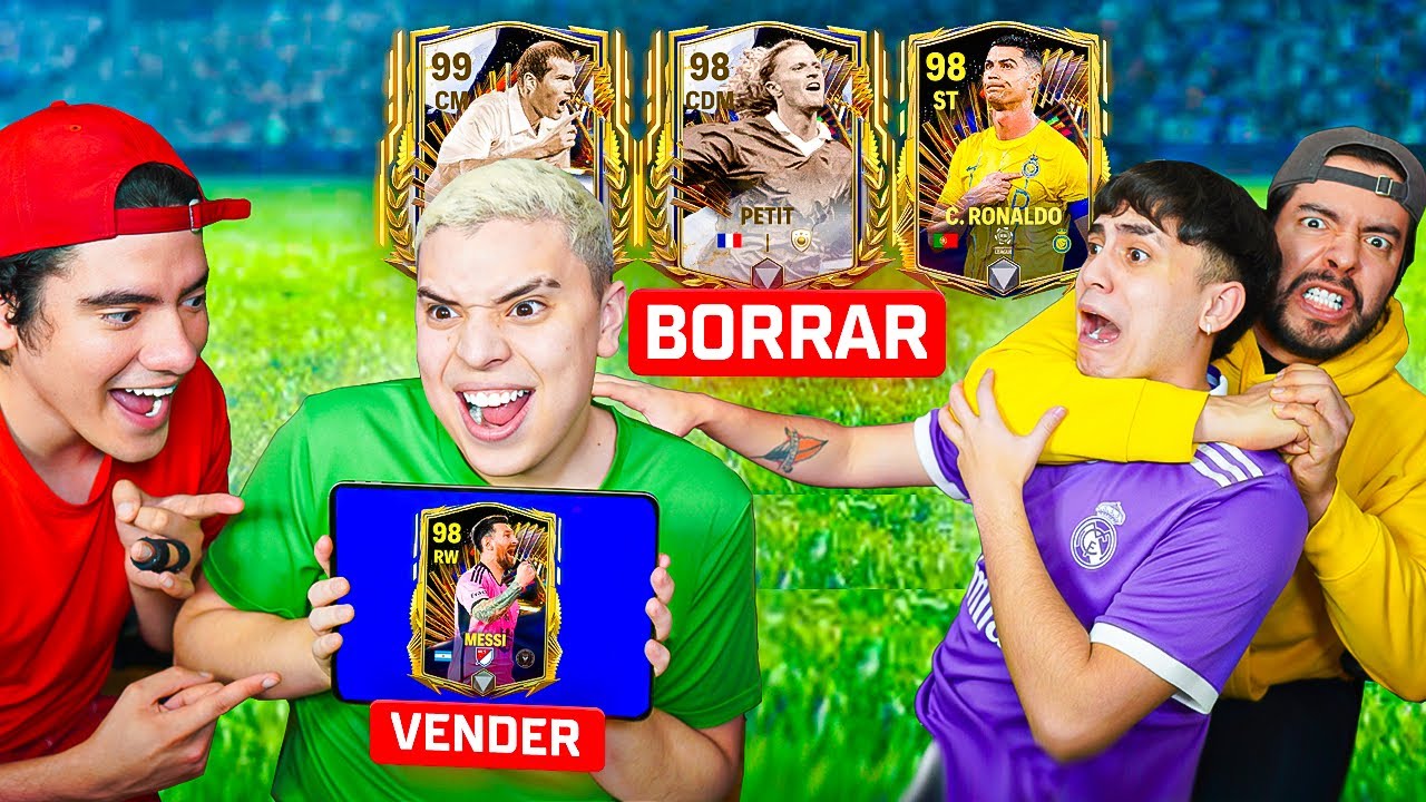MIS MEJORES AMIGOS BORRAN A MIS JUGADORES MÁS CAROS Y CHETADOS EN MI CUENTA DE FC MOBILE💔😭