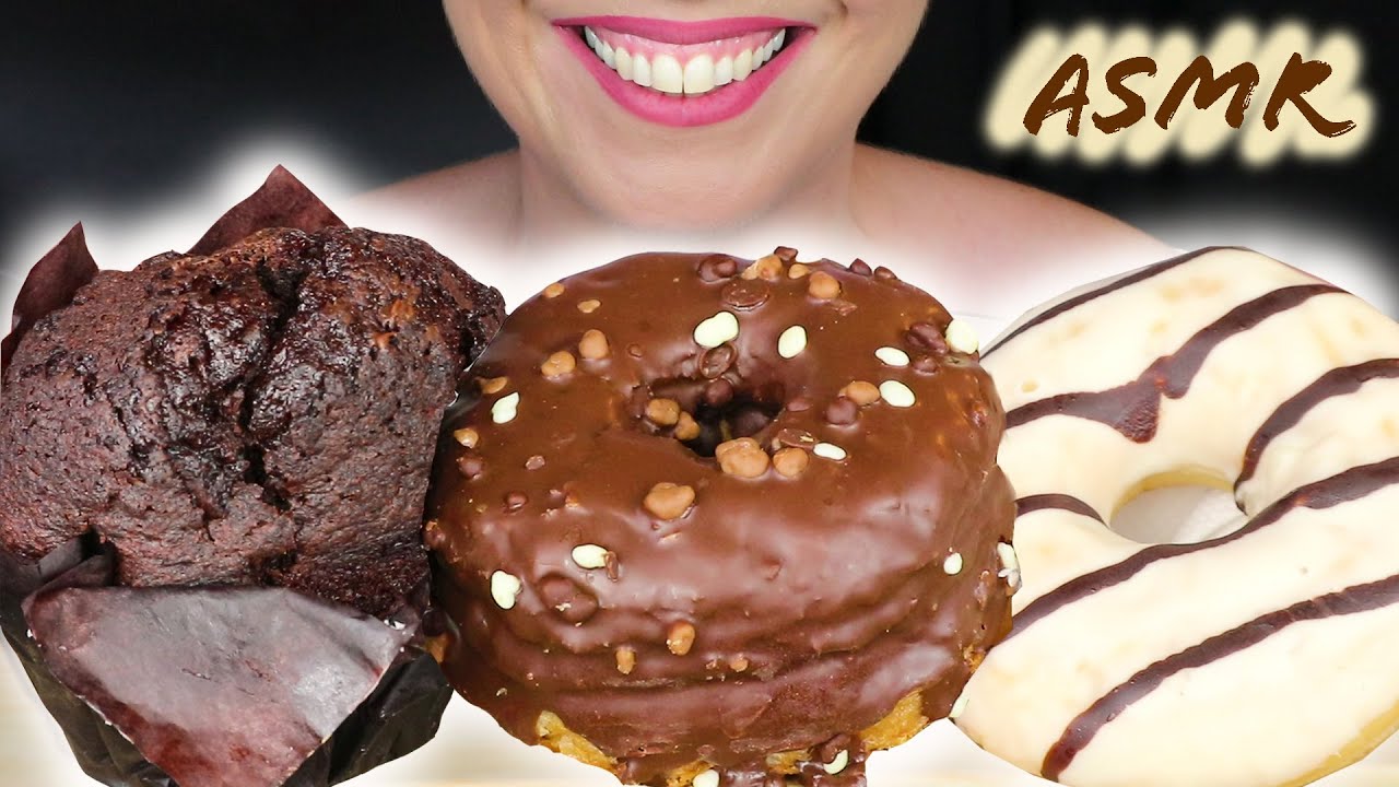 ASMR: DONUT, CRONUT & CHOCOLATE MUFFIN 🍩🧁 | No Talking Mukbang | Real Eating Sounds | Request #21