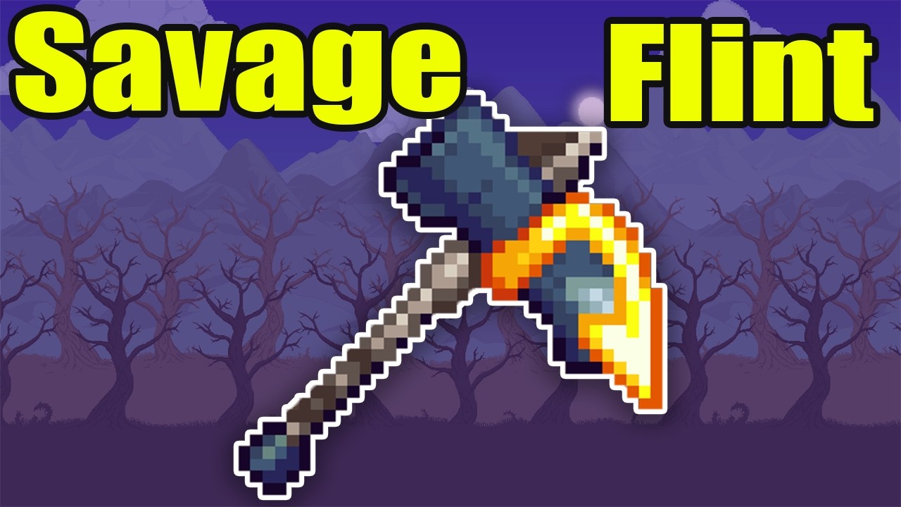 Terraria 1.4.5 Savage Flint Weapon