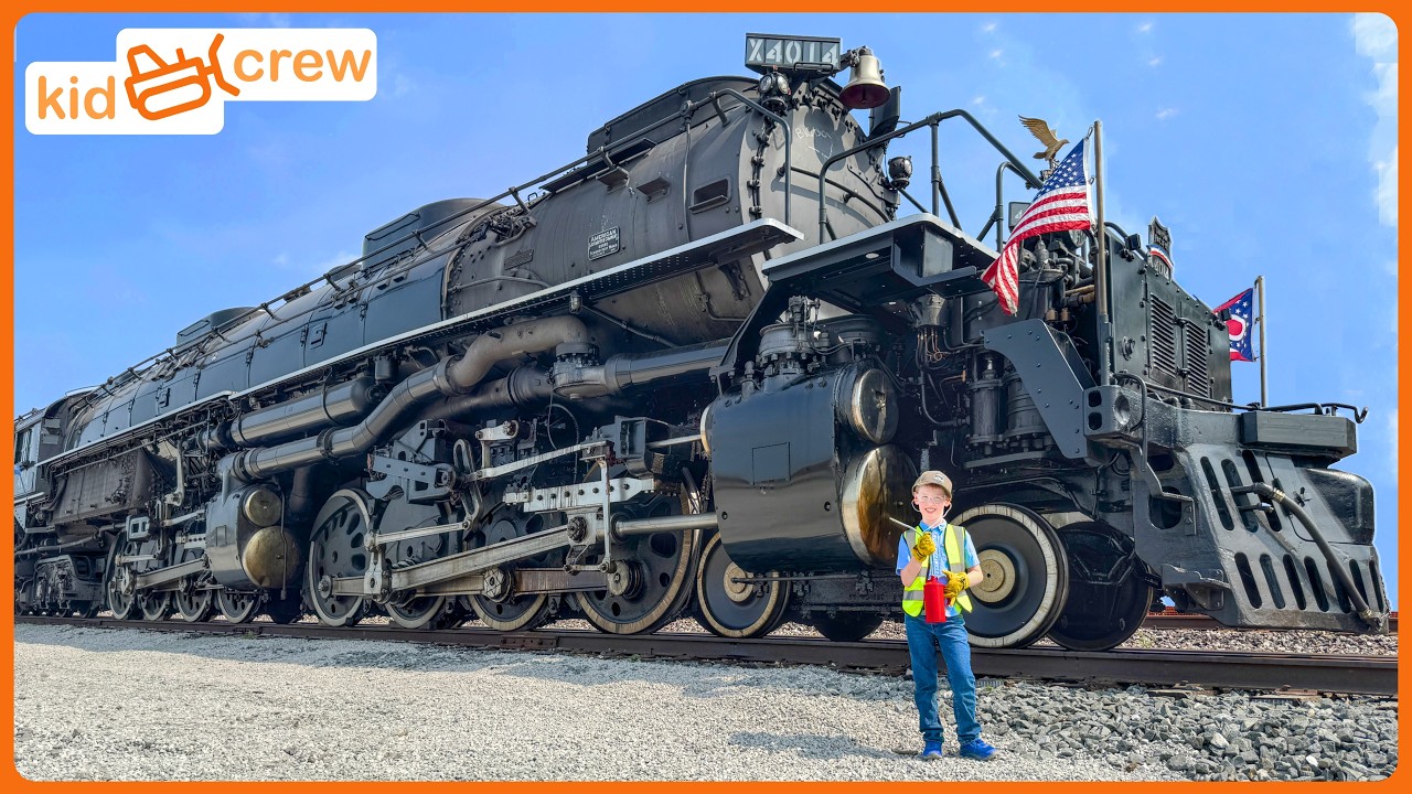 Работа и поездка на Big Boy 4014, крупнейшем в мире действующем паровозе. Познавательное | Kid Crew