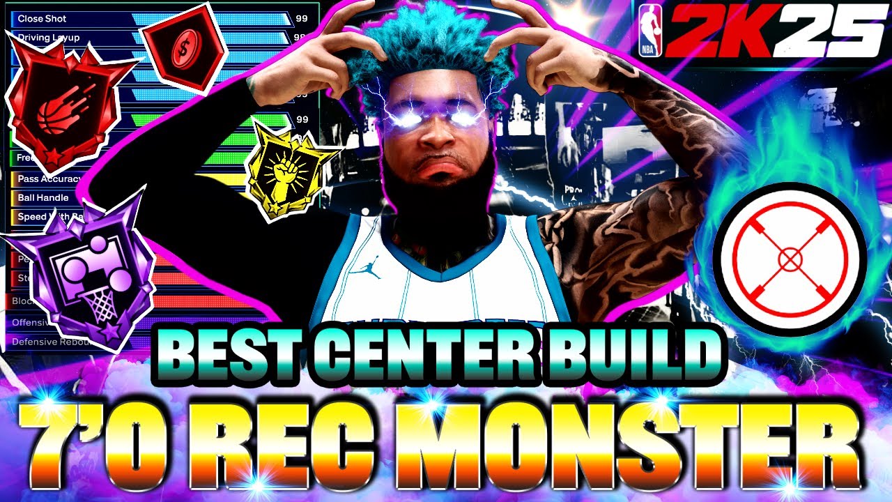 The Greatest Weapon in Nba 2k25 | The 7’0 Center Build #nba2k25