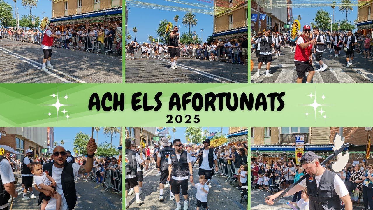 ACH ELS AFORTUNATS  SABADO 2025 #loscorosdelabarceloneta #barceloneta