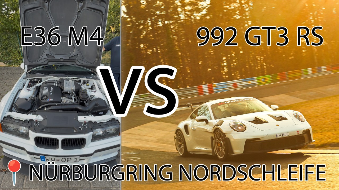 BMW E36 M4 vs. Porsche 992.1 GT3 RS at Nürburgring Nordschleife