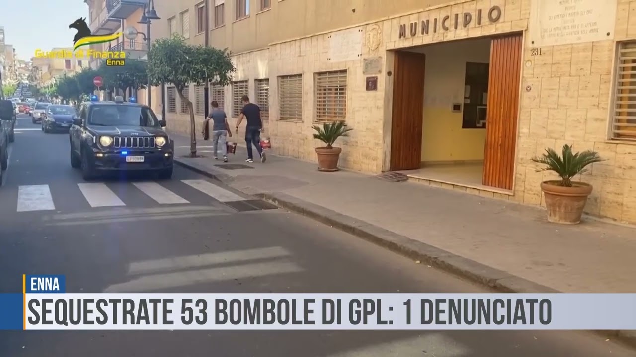 Enna: sequestrate 53 bombole di GPL, 1 denunciato