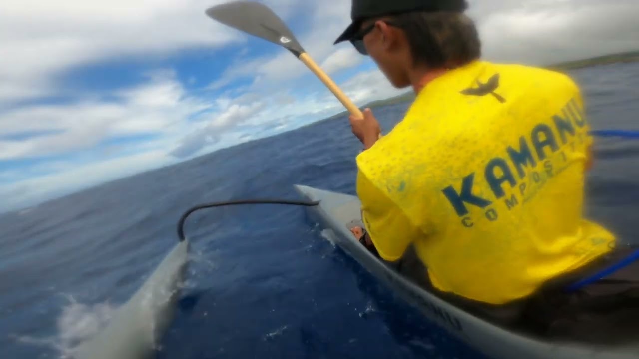 Fun run from Poipu💨Port Allen on Kauai🤙🏽 Chasing the surf on the on the Kamanu Composite’s Noio!!