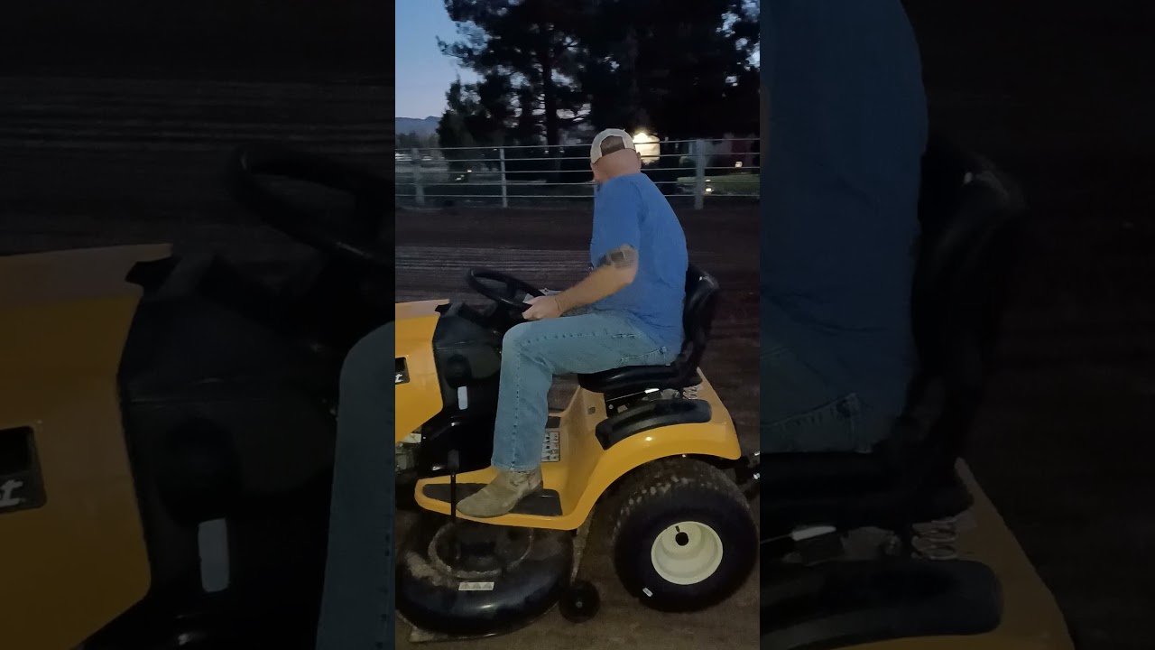 Cub Cadet with Box Blade Attachment