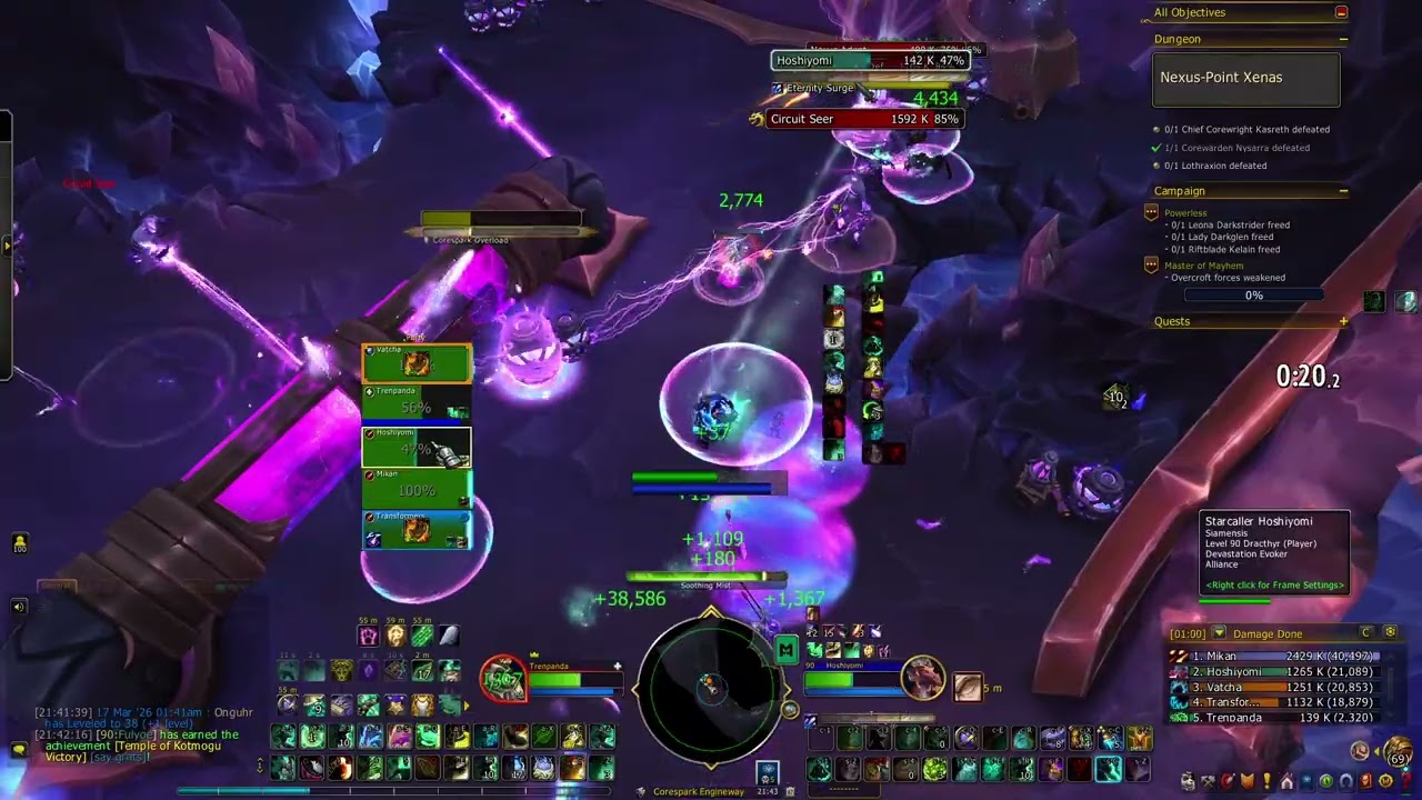 Trenpanda ใน Nexus-point Xenas - WoW Midnight Mythic 0 Dungeon ครั้งแรกของภาค