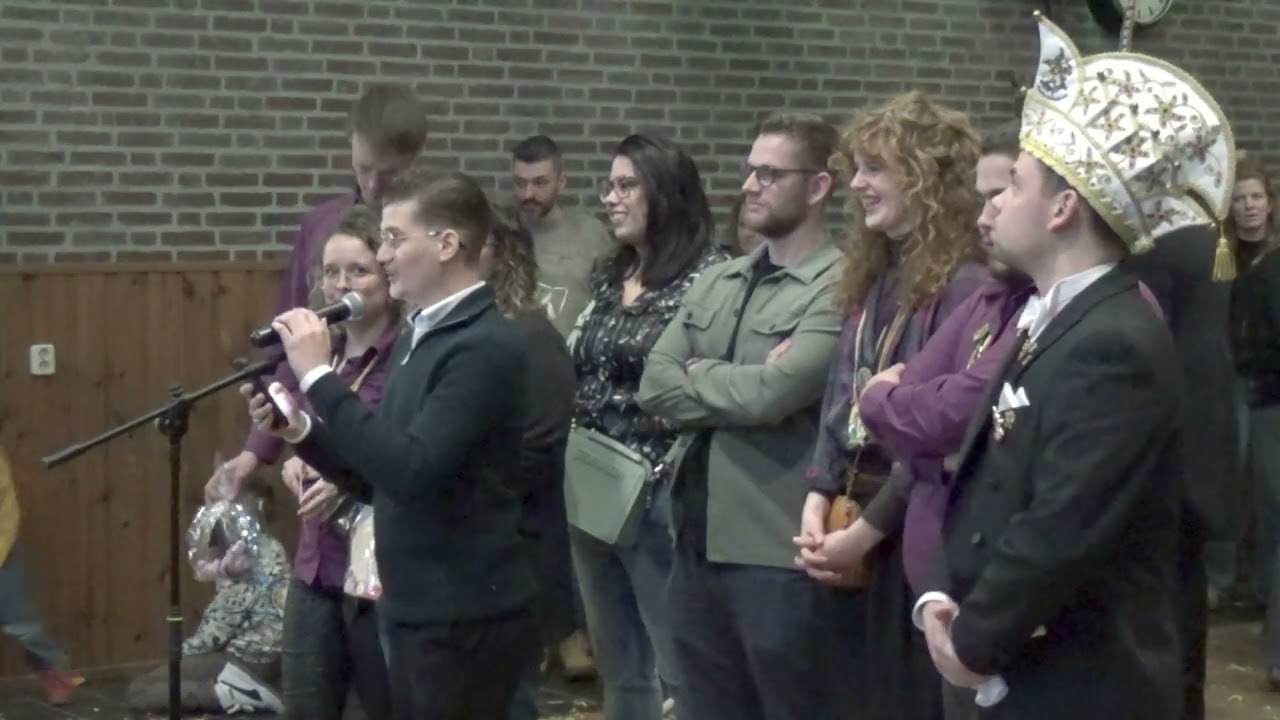 Receptie V.V. de Uule Oud-Geleen Prins Cas I en jeugdprins Koen I: Vrunj van Cas