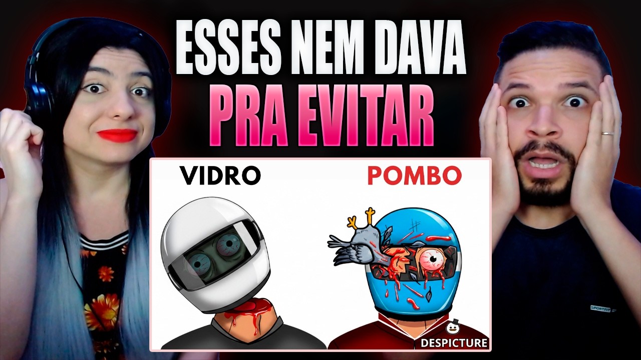 As Mortes e Acidentes mais BRUTAIS em acidentes de MOTO (Com casos Brasileiros) | Despicture (REACT)