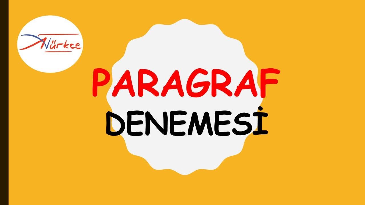 11) PARAGRAF DENEMESİ / ADEM HOCA