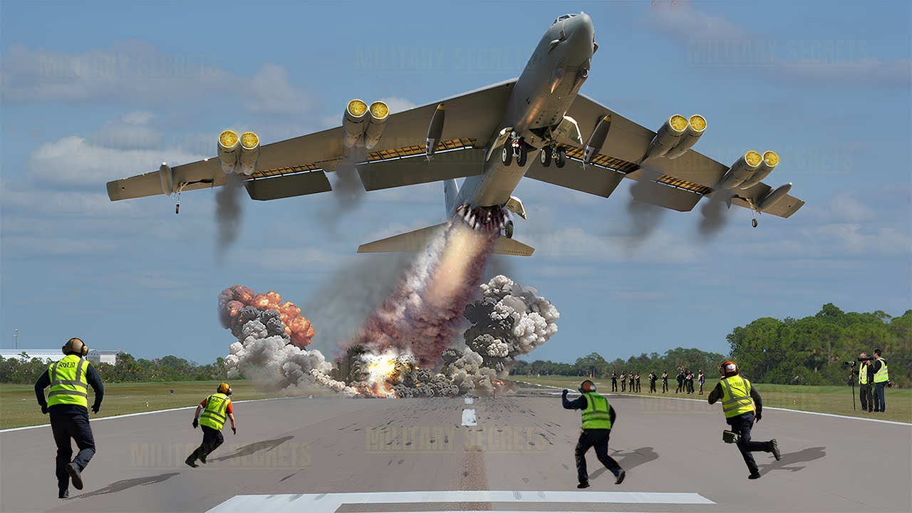 Houthis Panic! Dozens of US Air Force B-52 Pilot Crews Take Off in an Emergency!