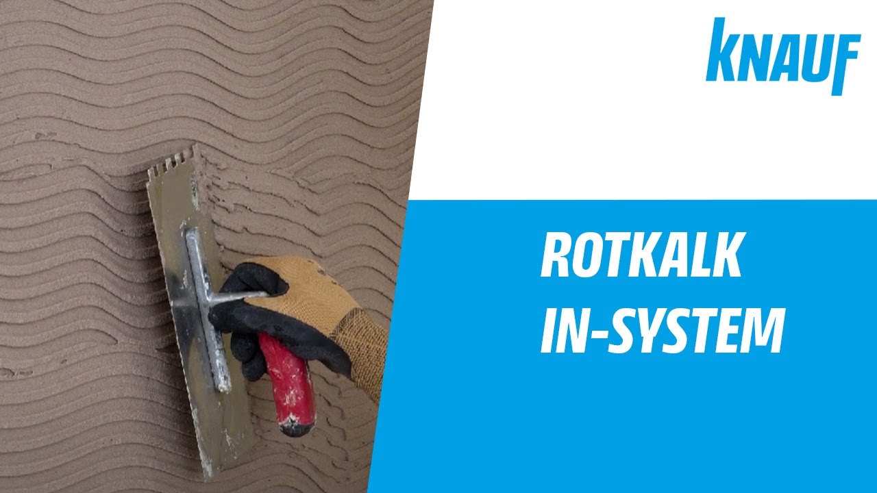 Verarbeitung Rotkalk In-System - Innendämmung Marke Rotkalk!