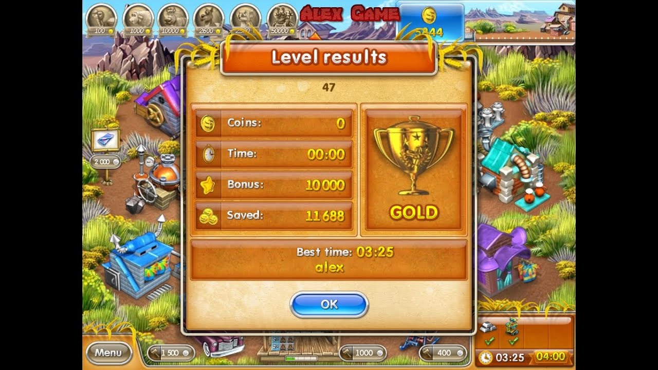 Farm Frenzy 3 American Pie (level 47) only GOLD Веселая ферма 3 Американский пирог Уровень 47 Золото