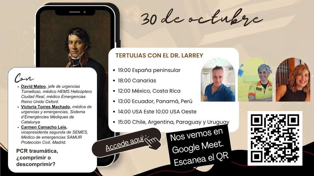Tertulias del Dr. Larrey : PCR traumática, ¿comprimir o descomprimir?