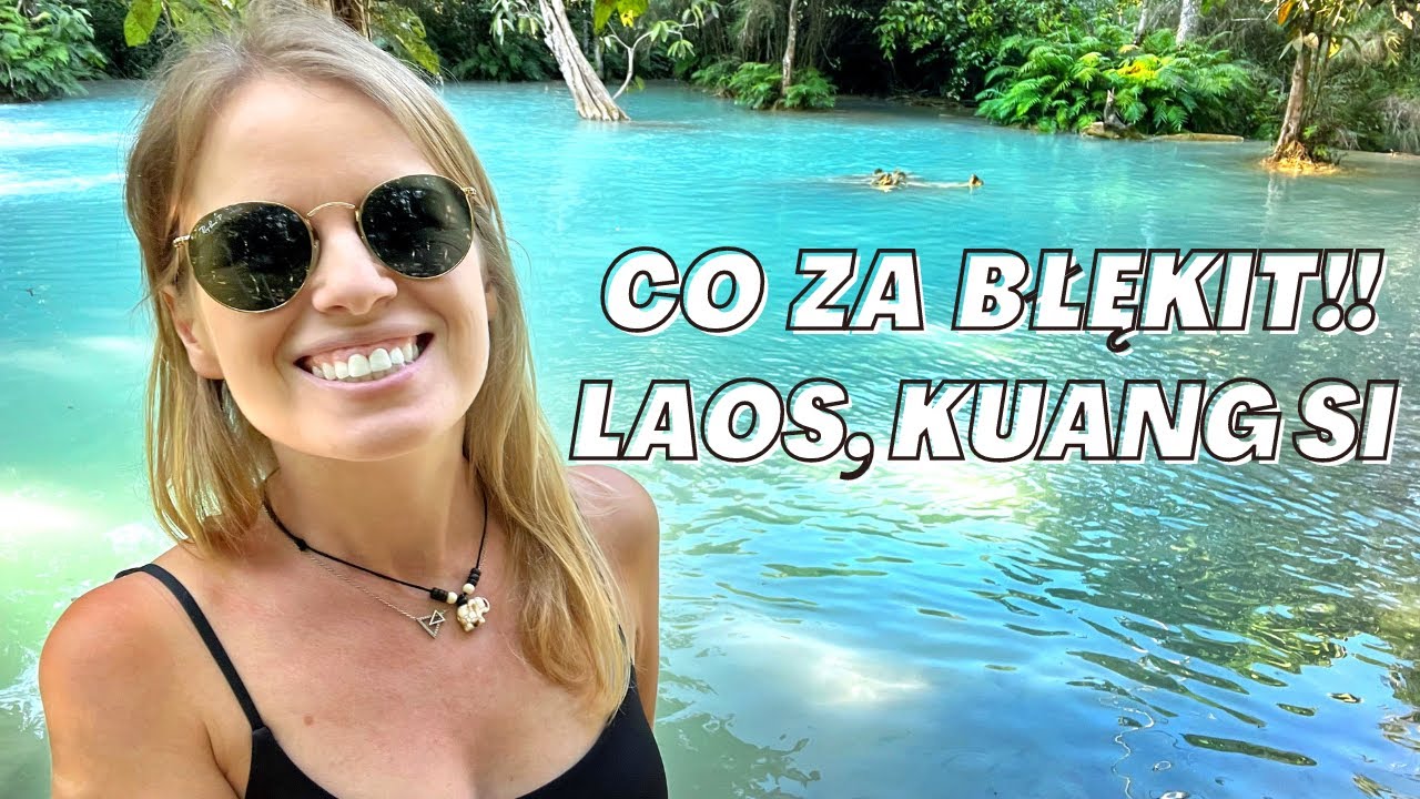 LAOS, NAJPIĘKNIEJSZE MIEJSCE // Wodospady Kuang Si i ciężka przeprawa przez rzekę Mekong...