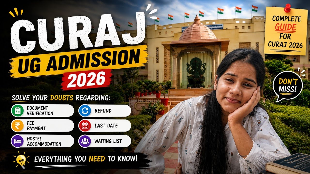 CURAJ Ug admissions (All your queries)/perfect guide for ug students.#curaj #admission2026 #Nikita 