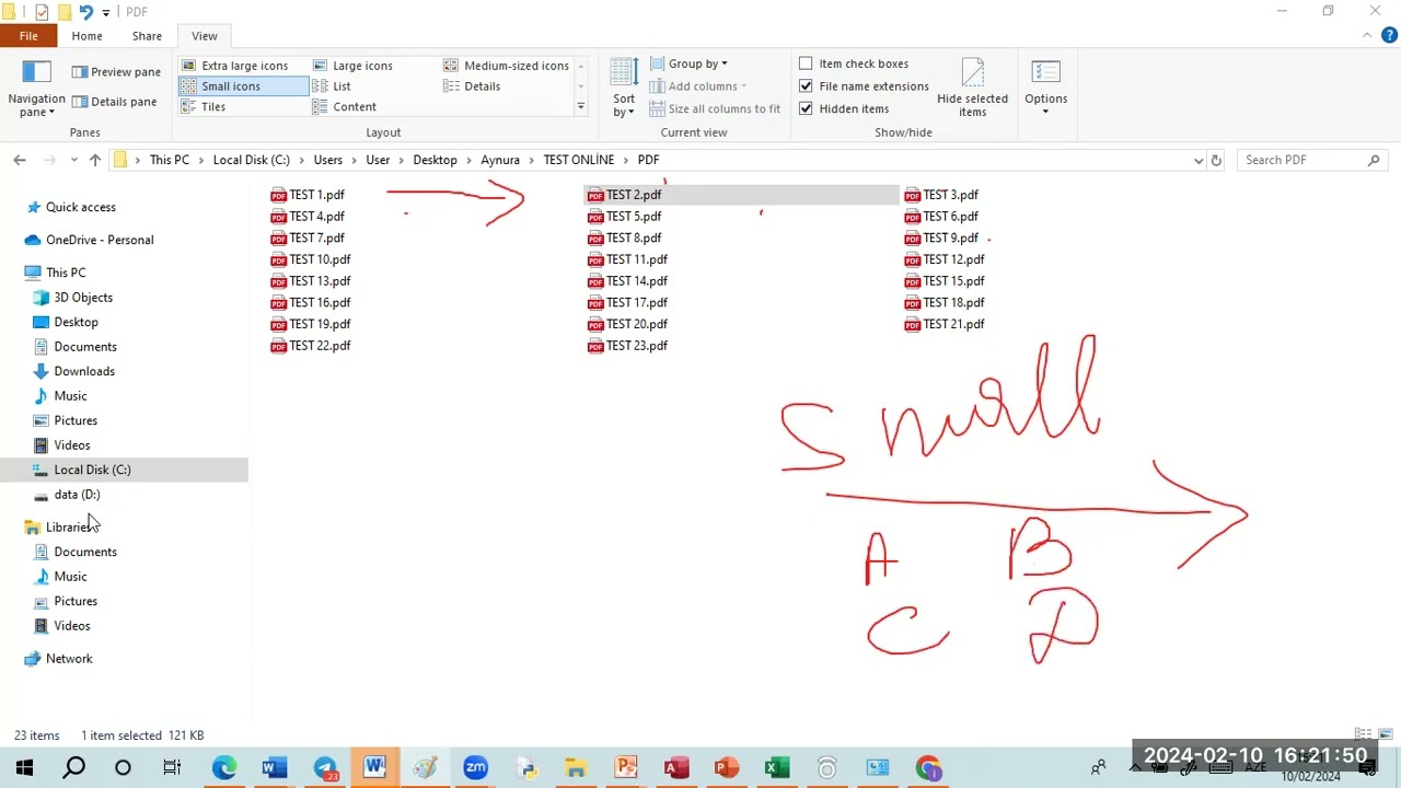 file explorer obyektlərin g&ouml;r&uuml;n&uuml;ş rejimləri və formaları