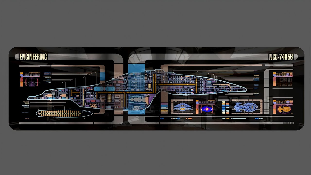 Star Trek LCARS Animations - Voyager Master Situation Display 2