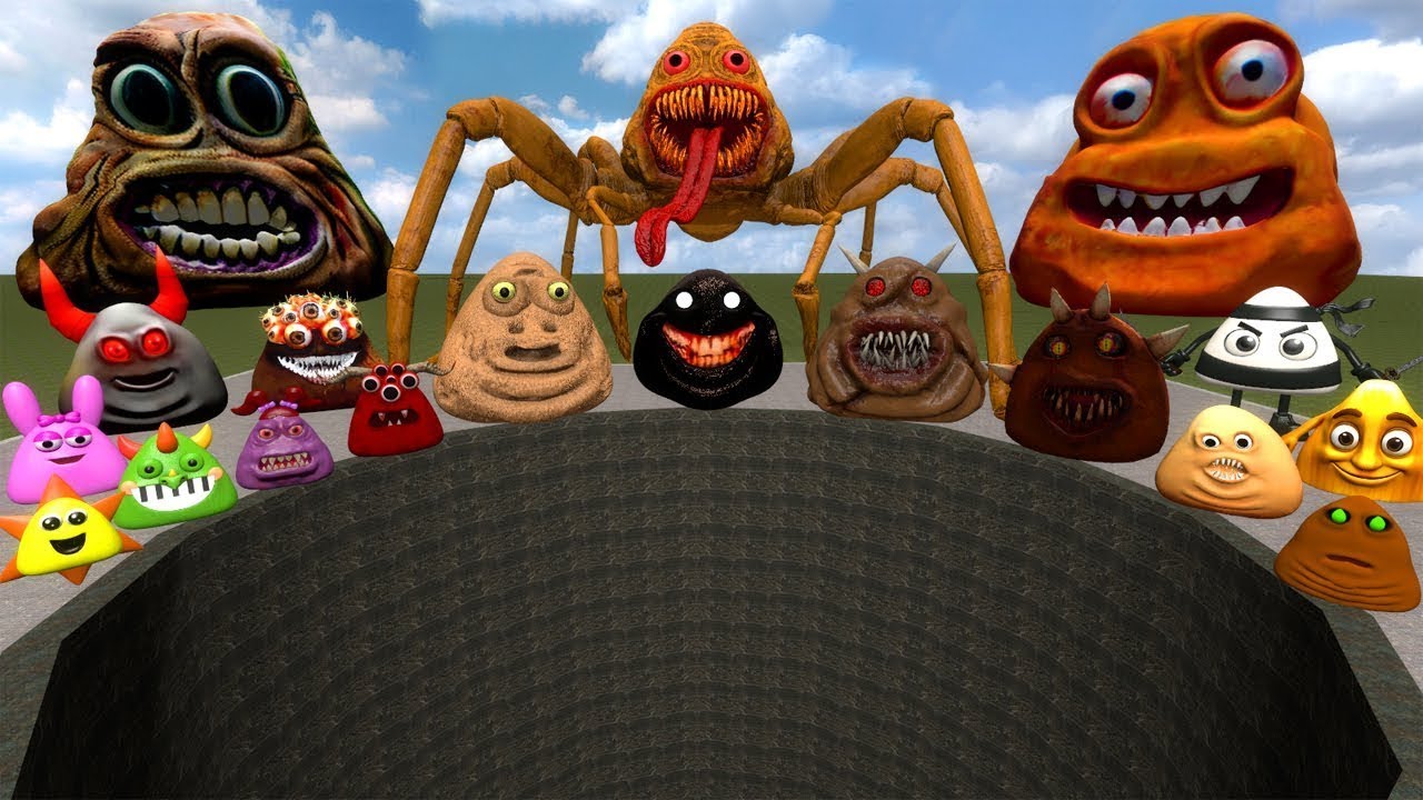 ABYSS PIT ALL ROBLOX 3D POU BOU'S REVENGE FAMILY SPARTAN KICKING in Garry's Mod