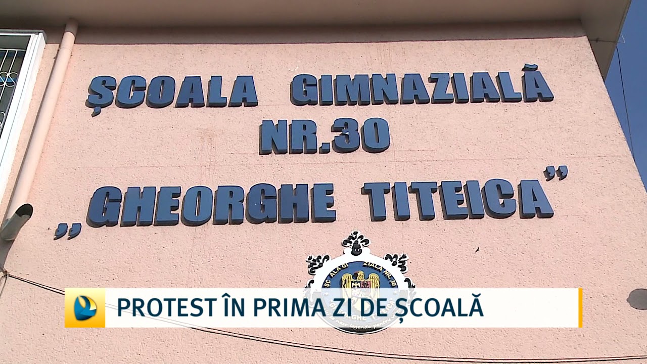 Protest în prima zi de școală